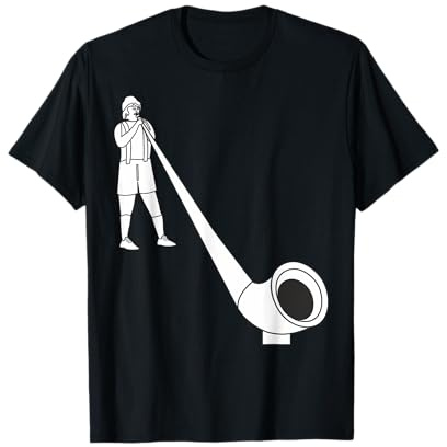 ALPHORN Klassik Musik Musiker Alphornbläser T-Shirt