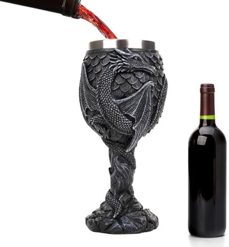 Verre médiéval – Verre à vin en forme de dragon, calice de dragon