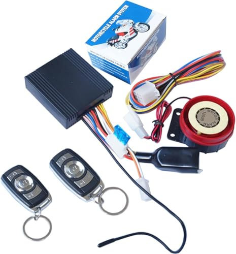 Sistema de alarma antirrobo para moto, 12 V, con mando a distancia y arranque remoto, 125 dB, impermeable, universal