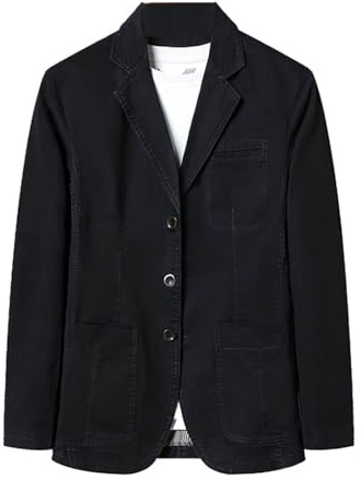Blazer Hombre Chaqueta de Traje Americanas Primavera otoño Abrigo botón Fiesta Moda Casual Slim fit Elegant Negocios Oficina Color sólido Outwear Bolsillo Basic Tops Talla Grande 2025