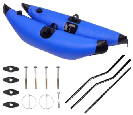 Fenteer 2 Pezzi Stabilizzatore Galleggiante per Kayak, di Stabilizzazione Galleggiante Portatile con per Canoa E Kayak, Blu