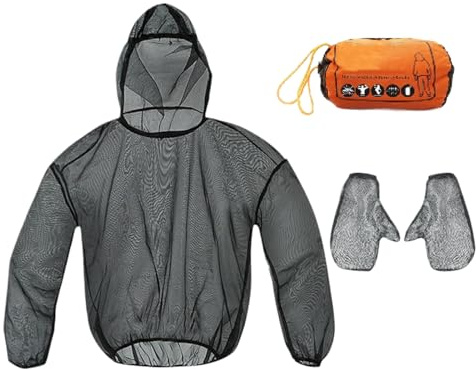 Traje Antimosquitos: Traje De Red Antimosquitos, Ropa Transpirable Contra Insectos | Equipo De Protección De Malla Antimosquitos, Traje De Mosquitera Para Aventuras Al Aire Libre, Camping, Senderismo,