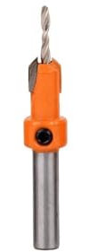1 Uds. Broca enrutadora avellanadora HSS con vástago de 8mm/ 10mm, Extractor de tornillos, fresa for carpintería con núcleo de taladro de diamante triangular for madera(8x8x3.0)