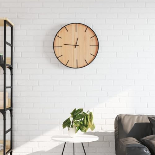 JZFOACHR Haus- und Gartenwanduhr braun 脴 39 cm Eisen und Auswahl für die Entwicklung von Holzfnahlen