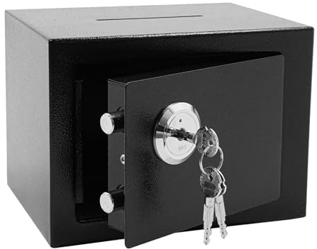 Caja fuerte | Antirrobo con ranura para monedas - Organizador de almacenamiento para apartamentos, hoteles, equipaje, arrendadores, documentos, armario, dormitorio universitario y