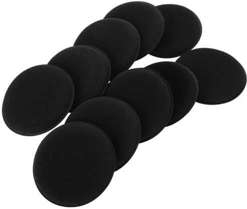 Sosoport 10 Piezas Esponjas Redondas para Encerado de Coche Aplicadoras Manuales de Cera y Sellador Esponjas Duraderas para Pulido Uniforme y Fácil de Vehículos