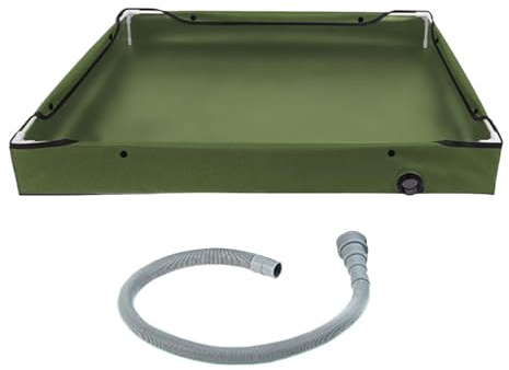JINGLING Portable Shower Tray, Camping Shower Tray with Drainage Hose for Hiking Travel Adventure Outdoor Camping Marine | Outdoor Toilet Equipment for Hiking Beach Road