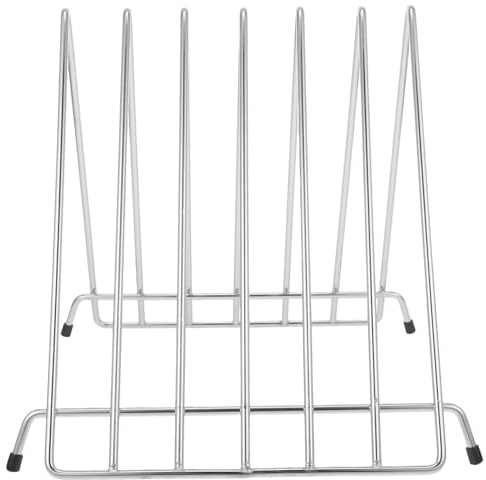 DIYEAH Support Grosse Capacité à Découper en Acier Inoxydable, Planches | Structure Ouverte et Creuse, Design à Couches, Compatible Planche à Découper et Grille à Pizza