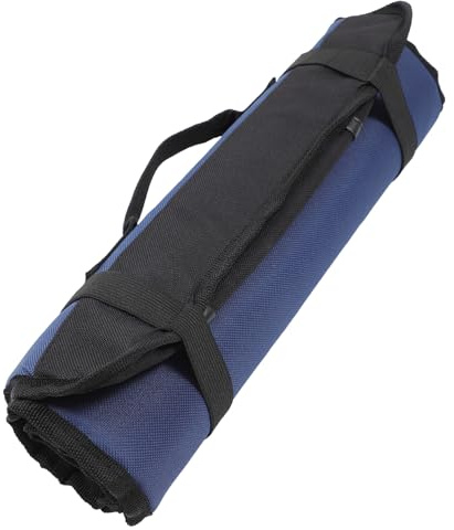 TOVINANNA Bolsa Enrollable Portátil y Ligera para Chef 22 Ranuras de Gran Capacidad Hecha de Tela Oxford Verde para Almacenamiento Seguro en Casa o Bar