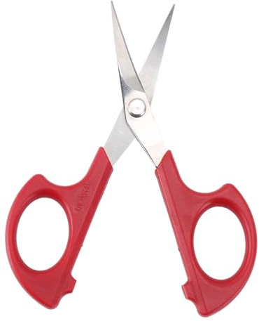 Tnfeeon Tijeras de Bordado, 6 Hojas de Acero Inoxidable con Agarre Cómodo para Manualidades, Costura y Corte de Hilo para Uso en Casa, Escuela, Oficina, para Usuarios Zurdos y Diestros (PIN-1663)