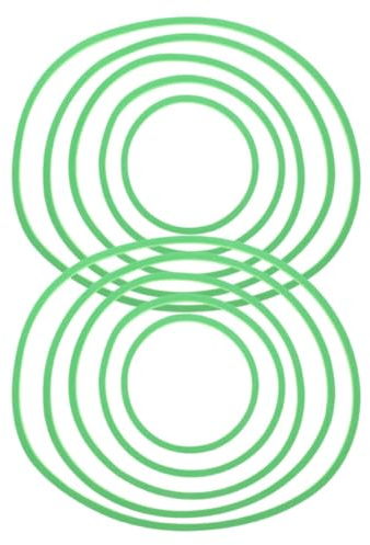 FUTUREORYY 10 Pezzi Anelli Galleggianti per Piante Acquatiche Acquario Isolamento Facile Installazione Alimentazione Pesci Supporto Piante Galleggianti Verde