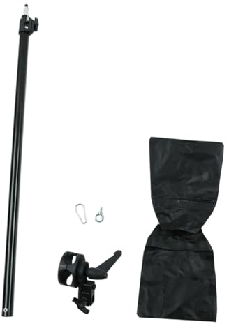 Bras extensible de studio pour appareils d'éclairage comprend sac de sable et pince de raccordement sur pied