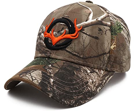 MSW Baseballkappe, Motiv: kleine Elche, bestickt, Camouflage, Jagd, Baseballkappe, Golfkappe