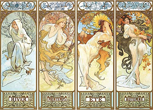 AveJoys 1000-Teile Puzzle 'Die Vier Jahreszeiten' - Premium-Karton, 70 x 50 cm, Ab 8 Jahren, 1 Set, 1000 Teile, 1 Puzzle