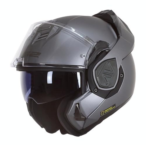 LS2, Casco Moto Modulare ADVANT SOLID Matt Titanium, L