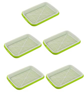 Cabilock 5pièces Bac De Germination pour Culture sans Sol Plateau De Propagation Hydroponique pour De Légumes Et Fleurs pour Et Jardinage