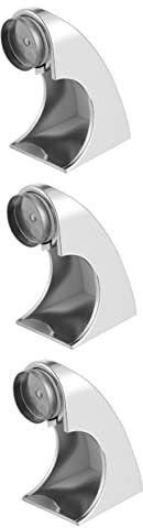 COLLBATH 3 Stücke Keine Punch Montieren Magnetische Seife Schnell Trocknen Rack Stabilen Seife Ständer Silber