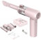 YancioGZ Mini aspirapolvere senza fili Aspirapolvere pieghevole ad alte prestazioni Aspirapolvere portatile 2 in 1 per auto e casa (rosa)