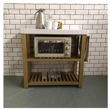 Cenz-888 Îlot de Cuisine sur roulettes Table de Cuisson en îlot, Four Mobile, Table d'opération de Cuisine, Armoire de Rangement, Buffet, Support de Rangement Table îlot pour Cuisine