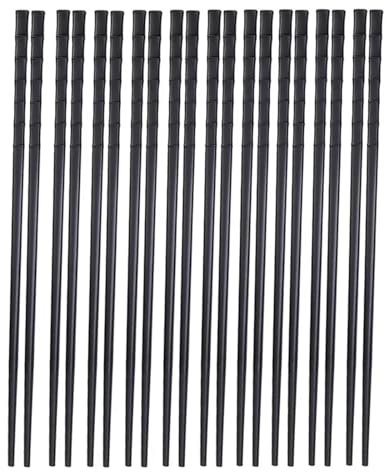 Bacchette riutilizzabili antiscivolo per sushi, bacchette in metallo per sushi, bacchette cinesi per la tavola, gadget da cucina (B, 20 pezzi (10 paia)