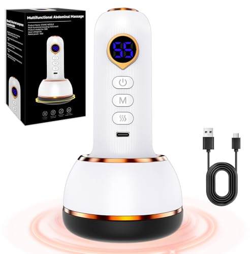 Shiptree Vibrastone 6.0, Lymphatisches Massagegerät mit 25 Vibration und Heizkombinationen 2026, Gua-Schockwellenmassage für Neuropathie, Krampfadern, Entspannung für Füße, Hände und Rücken, Weiß