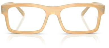 Ray-Ban Unisex Rx5435 Fotocromico Occhiali Occhiali Occhiali da Prescrizione, Fotocromatico a strisce marrone/obiettivo demo, 54 mm