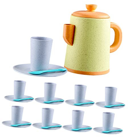 Vaguelly Juego De Té Infantil Plastico Taza De De Simulación Tetera De Simulación De Casa