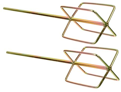 Accessori per Trapano Miscelatore Cemento 2 Pezzi in Lega per Fluidi | Alta Durezza, Resistente All’usura e Ruggine, per Rivestimenti, Uso Domestico e Cantiere Stile Casuale