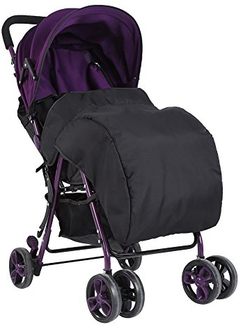 Universeller Baby Kinderwagen Fußmuff Wasserdichte Winddichte Warm Bequeme Kinderwagen - -Kinderwagen [Winter Essential] (BLACK)