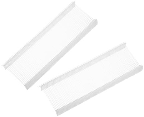 QUARKZMAN 1000 Stück Heftfäden Standard für Etikettierpistole, 25mm Tags for Tagging aus Kunststoff für Kleidung Etikettierung und Textil Karton Tag, Transparent