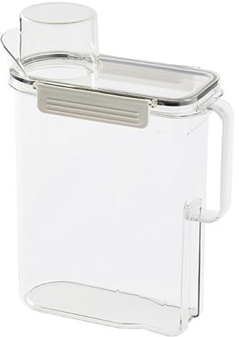Dispensador de Detergente de Plástico para la Lavandería de Lavandería Recipiente de Polvo de Lavandería a Gran Capacidad con Tapa, Organizador de Suministros de Lavandería,