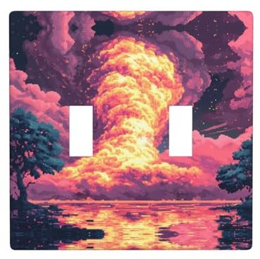 WZYWHJ Panneau thermoplastique pour interrupteur décoratif en particules de pixels, plaque murale qui n'est pas facilement endommagée