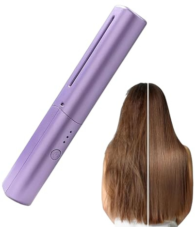 Glättbürste, tragbares Werkzeug, wiederaufladbar, USB, 3 Stufen, glättender Kamm | für Zuhause, Toilette, Alltag, , Salon, Hochzeit, Brautparty, Abend, Festival