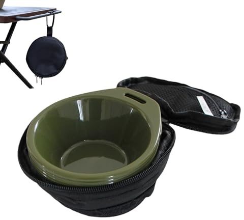 Cuenco de camping, vajilla apilable con de almacenamiento, juego de 4 cuencos para ensalada, para viajes, senderismo, pícnic, , exterior, interior, cocina, hogar, almuerzo, barbacoa, playa