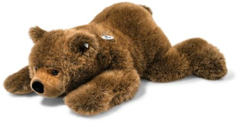 Steiff Kuscheltier Urs Braunbär, Süßes Stofftier mit Kunststoffaugen, Kinder, Jungen & Mädchen, Plüschtier 90 cm, Hellbraun, 070068