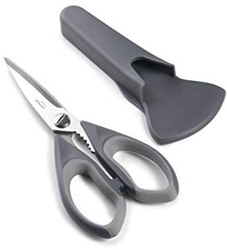 Lacor - 60059 - Tijeras Cocina 21.5 cm Con Funda- Gris