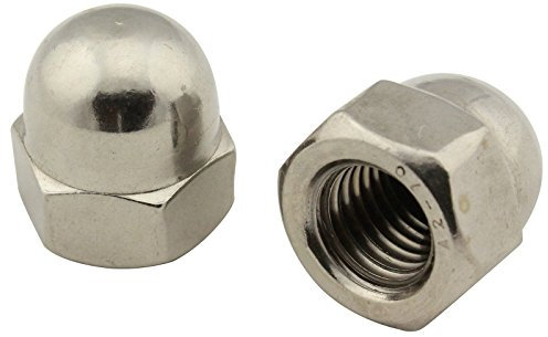Hutmuttern (hohe Form) - M8 - (25 Stück) - DIN 1587 - Sechskant-Hutmuttern - Edelstahl A2 (V2A) - SC1587 | SC-Normteile