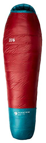 Mountain Hardwear Phantom 30f/-1c Regular Blau-Rot, Daunen Daunenschlafsack, Größe 218 cm - RV rechts - Farbe Alpine Red
