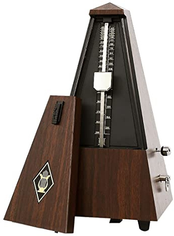 Mechanisches Metronom für Klavier, antikes mechanisches Metronom mit genauem Timing und Tempo, Pyramiden-Design, Kunststoff, Musik-Timer, Metronom für Gitarre/Violine oder Metronom für Erwachsene und