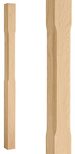 1500mm Stop Chamfered Oak Newel Post (1500mm Half Post)