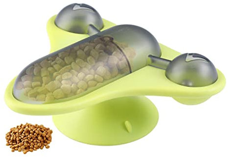 ZCSXK Moulin à vent pour chats - Jouet alimentaire pour animaux de compagnie | Jouets pour chats avec moulin à vent rotatif, alimentation interactive pour chats, jouet