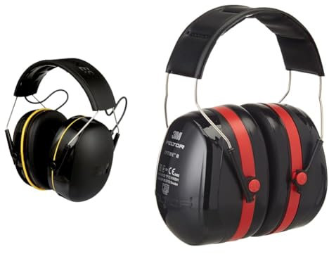 3M WorkTunes Connect, Bluetooth Ear Defenders Wireless, 90543EC1, Hearing Protector Earmuffs Peltor Optime III Ear Defenders Adults – Protective Earmuffs with Headband