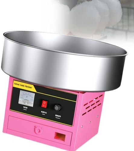 SACLMD Máquina para Hacer algodón de azúcar,máquina eléctrica para Hacer algodón de azúcar,máquina Profesional para Hacer algodón de azúcar,para el hogar,cumpleaños de niños,Pink-110V