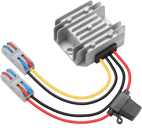 MZHOU DC-DC Convertidor de Potencia 12V a 24V 3A Convertidor Elevador, Regulador de Voltaje de Módulo Impermeable IP68 Regulador de Voltaje para camión, electrónica (Entradas 10-22V)