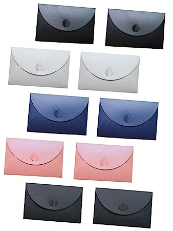 Lurrose 20 Stück Mini-postkartenumschläge Mit Herzverschluss – Einfache Kartenumschläge Zum Schreiben – Umschläge Zur Papieraufbewahrung – Ideal Für Grußkarten