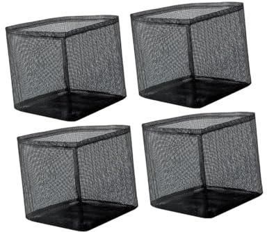 Fenteer 4x Aquatic Planting Bags Plant Pots Growing Container Plant Basket Pon Planter,Plant Bags,for Aquatic Bog Plant Flower Onion, Square
