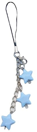 AOOOWER Stilvoller Sterntaschen-Anhänger, Kamera-Anhänger, Handy-Schlüsselband, modischer Handy-Charm, Harz und Legierung, 13 cm, Harz, Legierung, Kein Edelstein