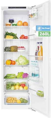 magictec Frigo encastrable Réfrigérateur froid ventilé | Refrigerateur 1 porte sans congelateur,177 cm hauteur, 260 L | No Frost | Commande électronique | Alarme de porte | Éclairage LED