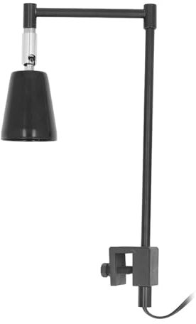 Naroote Un Supporto per Lampada per Rettili, Facile da Installare Molti angoli. Fissaggio di Ferro Stabile Stabile Sede della Lampada da Rettile (Plug 220v)