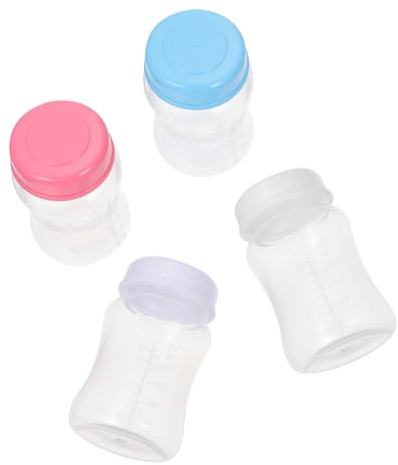 FRCOLOR Bouteille De Stockage Lait Maternel Sans 11Oz Compatible Pompes Sein Avec Couvercle Anti-Fuite Base Stable Pour Chauffage Et Congélation Facile À Nettoyer